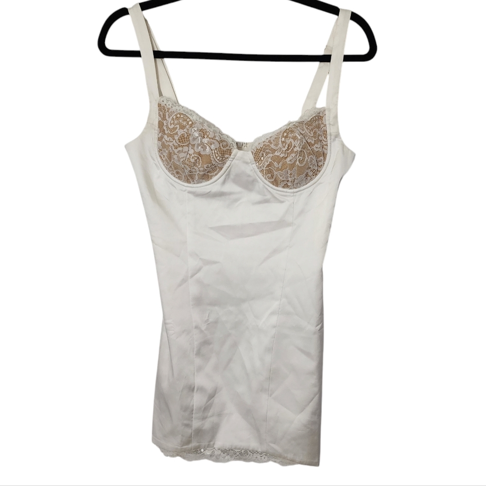 White Fox Mini Slip Dress